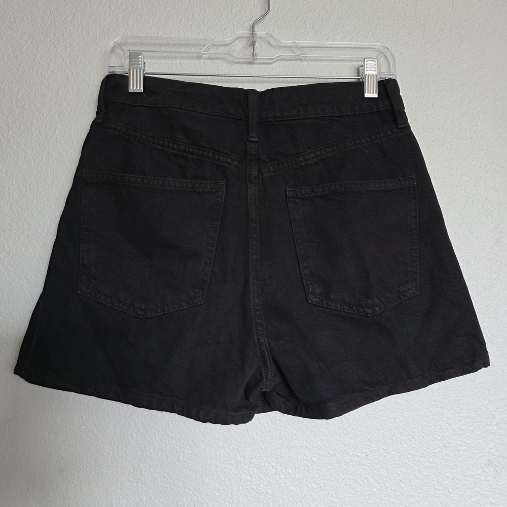GAP Black Denim Button-Front Skort - image 3